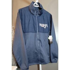 Dunbrooke New England Patriots Circle Zephyr Softshell Zip Pockets Men Sz L NEW